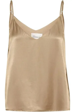 My Essential Wardrobe Dames, Tops, Bruin, Maat: XL Viscose