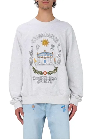 Casablanca Heren, Sweatshirts & Hoodies, Grijs, Maat: L