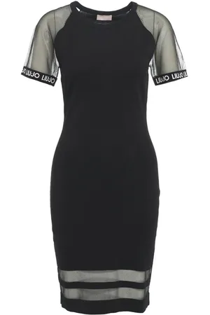 Liu Jo Dames, Jurken, Zwart, Maat: L Viscose