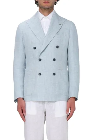 TAGLIATORE Heren, Jassen, Blauw, Maat: XL Linnen