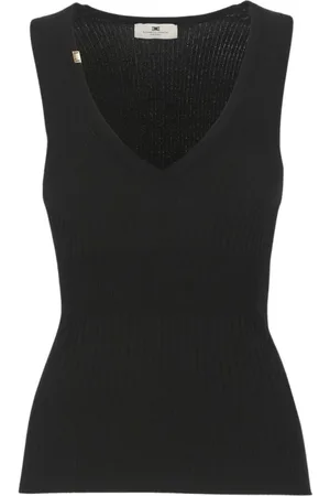 Elisabetta Franchi Dames, Tops, Zwart, Maat: L