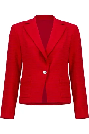 Joseph Ribkoff Dames, Jassen, Rood, Maat: XL Katoen