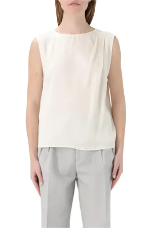 Twin-Set Dames, Tops, Wit, Maat: S Zijde