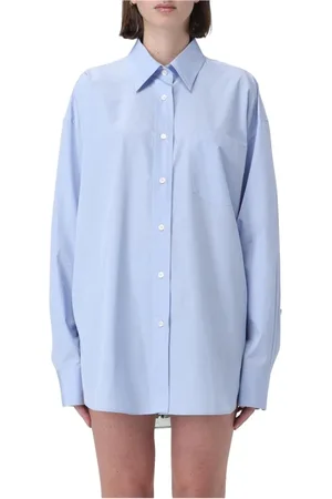 Stella McCartney Dames, Blouses & Shirts, Blauw, Maat: XS Katoen