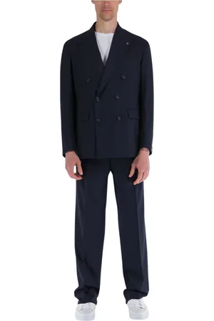 TAGLIATORE Heren, Pakken, Blauw, Maat: XL Katoen