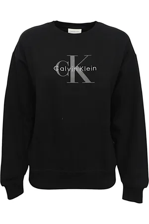 Calvin Klein Dames, Sweatshirts & Hoodies, Zwart, Maat: L Katoen