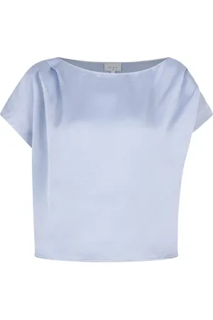 Dante 6 Dames, Blouses & Shirts, Blauw, Maat: 2XL Satijn