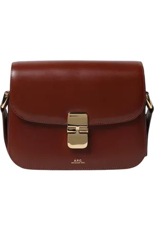 A.P.C. Dames, Tassen, Bruin, Maat: ONE Size Leer