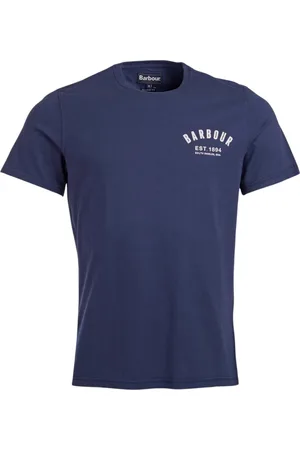 Barbour Heren, Tops, Blauw, Maat: S Katoen