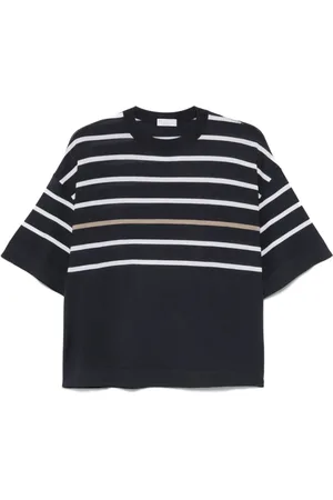 Brunello Cucinelli Dames, Tops, Blauw, Maat: M