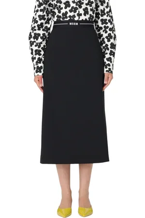 Msgm Dames, Rokken, Zwart, Maat: S