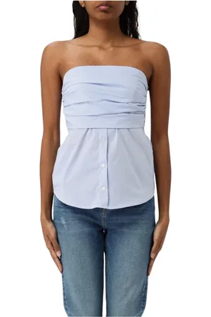Kaos Dames, Tops, Blauw, Maat: 2XS Katoen