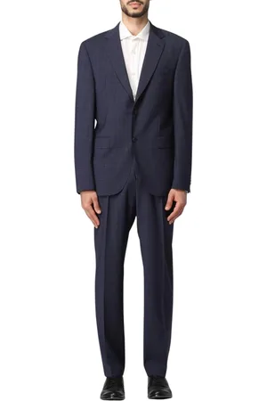 HUGO BOSS Heren, Pakken, Blauw, Maat: S Wol