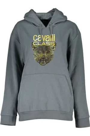 Roberto Cavalli Dames, Sweatshirts & Hoodies, Grijs, Maat: M Fleece