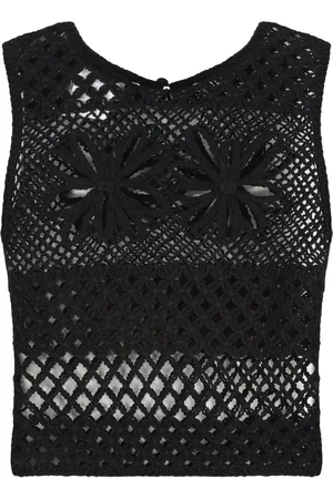Pinko Dames, Tops, Zwart, Maat: L Nylon