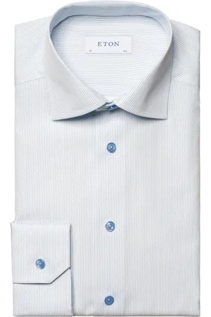 Eton Heren, Overhemden, Blauw, Maat: 7XL Katoen