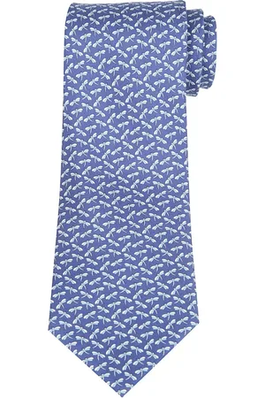 Salvatore Ferragamo Heren, Accessoires, Blauw, Maat: ONE Size Zijde