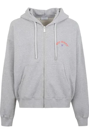 OFF-WHITE Heren, Sweatshirts & Hoodies, Grijs, Maat: L