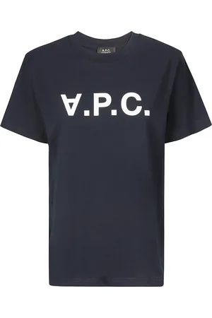 A.P.C. Dames, Tops, Blauw, Maat: XL Katoen