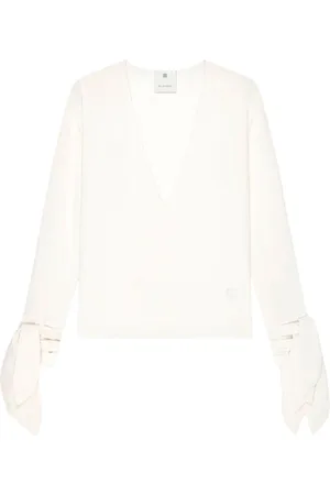 Givenchy Dames, Blouses & Shirts, Wit, Maat: S Wol