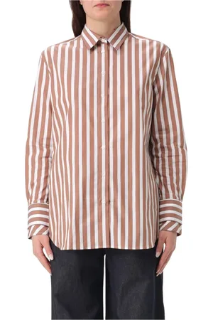 FAY Dames, Blouses & Shirts, Bruin, Maat: M