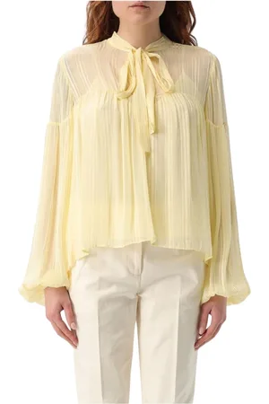 Twin-Set Dames, Blouses & Shirts, Geel, Maat: XL Poliester