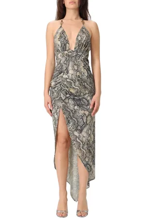 Roberto Cavalli Dames, Jurken, Bruin, Maat: S