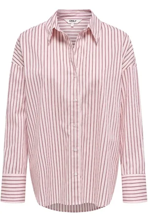 ONLY Dames, Blouses & Shirts, Roze, Maat: XL Katoen