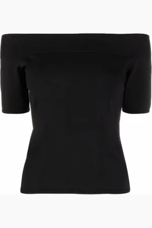 Alexander McQueen Dames, Tops, Zwart, Maat: S Viscose