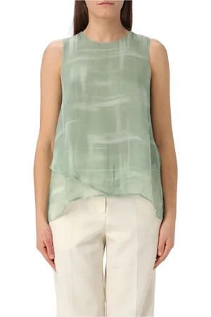 Armani Exchange Dames, Tops, Groen, Maat: XS Zijde