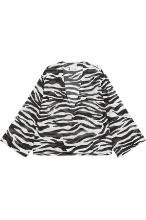 The Attico Dames, Blouses & Shirts, Zwart, Maat: S
