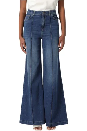 Twin-Set Dames, Jeans, Blauw, Maat: W30 Katoen