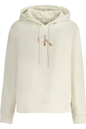 Calvin Klein Dames, Sweatshirts & Hoodies, Wit, Maat: XL Katoen