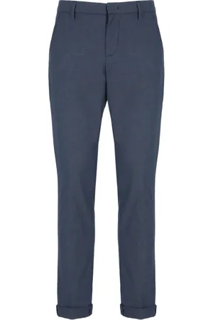 Dondup Heren, Broeken, Blauw, Maat: W32 Katoen