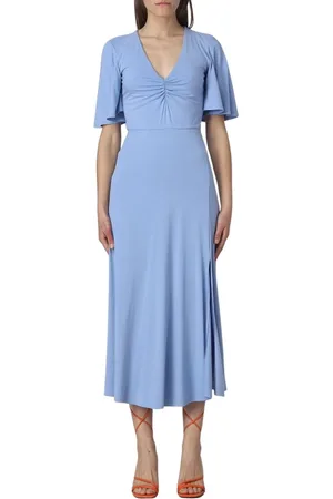 Patrizia Pepe Dames, Jurken, Blauw, Maat: S