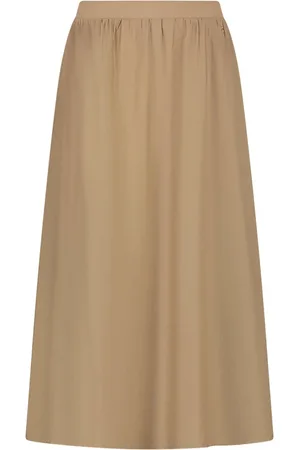 NUKUS Dames, Rokken, Bruin, Maat: XL Viscose