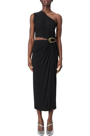 Bottega Veneta Dames, Jurken, Zwart, Maat: 3XS Jersey