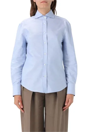 Brunello Cucinelli Dames, Blouses & Shirts, Blauw, Maat: M
