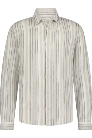 Born with Appetite Heren, Overhemden, , Maat: 2XL Linnen