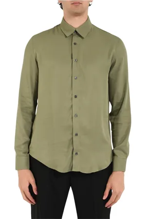 Patrizia Pepe Heren, Overhemden, Groen, Maat: L Viscose