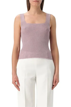 Twin-Set Dames, Tops, Paars, Maat: XS Viscose