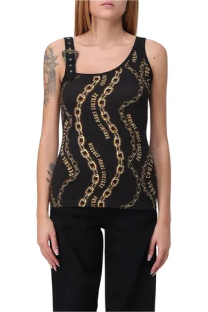VERSACE Dames, Tops, Zwart, Maat: 2XS