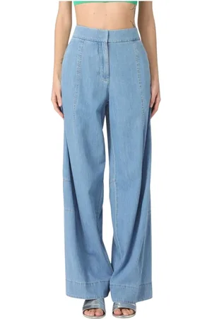 SIMONA CORSELLINI Dames, Jeans, Blauw, Maat: S Denim