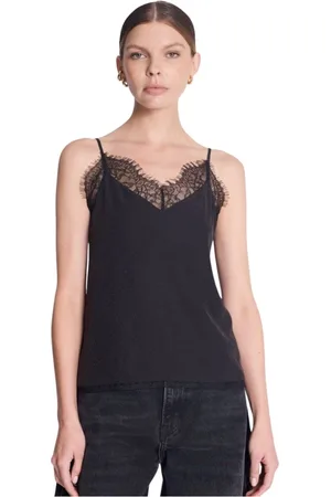 Berenice Dames, Tops, Zwart, Maat: S Zijde