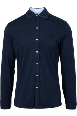 FAY Heren, Overhemden, Blauw, Maat: S