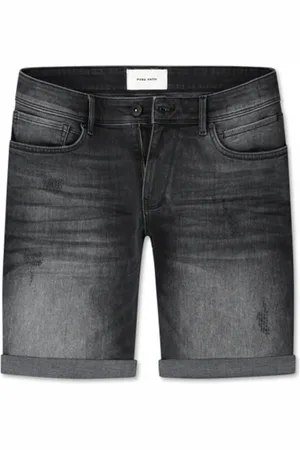 Pure Path Heren, Korte broeken, Grijs, Maat: W31 Denim