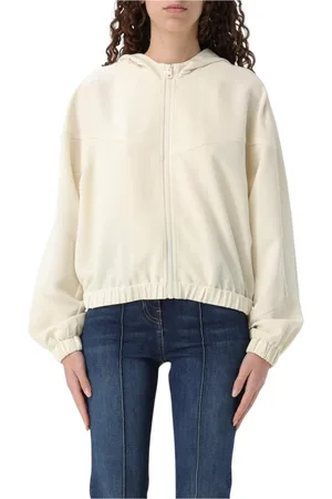 Twin-Set Dames, Sweatshirts & Hoodies, Wit, Maat: M