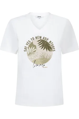 ZOSO Dames, Tops, Wit, Maat: 2XL