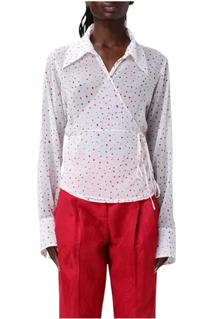 Des Phemmes Dames, Blouses & Shirts, Wit, Maat: M