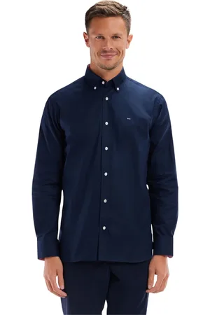 Eden Park Heren, Overhemden, Blauw, Maat: XL Katoen